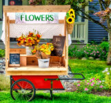 Local Flower Cart Jigsaw Puzzle