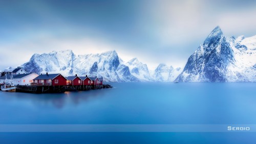 Lofoten Cottages Jigsaw Puzzle