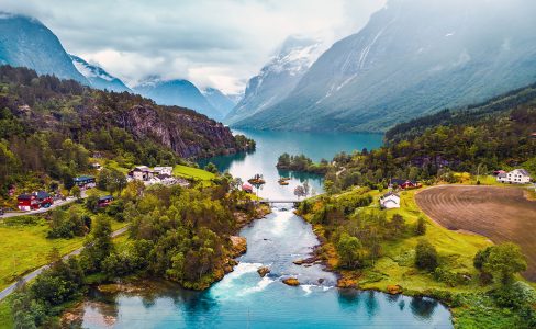 Lovatnet Lake Jigsaw Puzzle