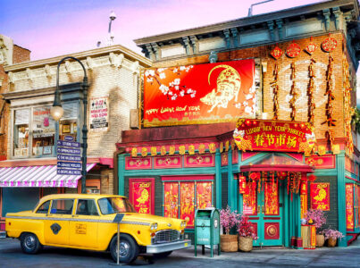 Lunar New Year Market Jigsaw Puzzle