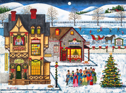 Main Street Carolers Jigsaw Puzzle Main Street Carolers Jigsaw Puzzle