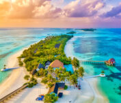 Maldives Island Sunset Jigsaw Puzzle