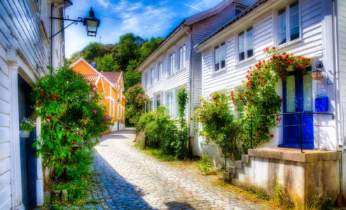 Mandal Cobbled Street Jigsaw Puzzle