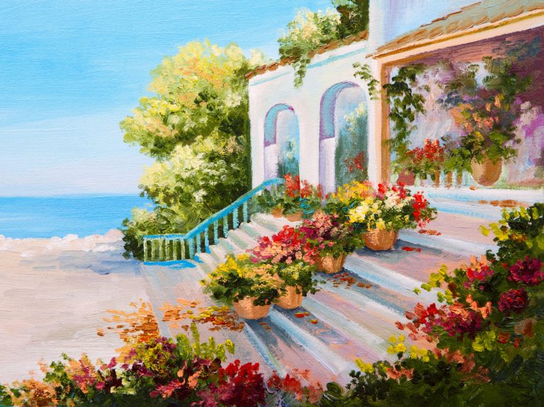 Mediterranean Villa Jigsaw Puzzle