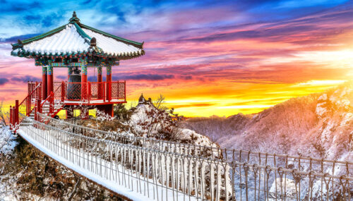 Mountain Pavilion Jigsaw Puzzle