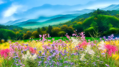 Mountain Wildflowers Jigsaw Puzzle