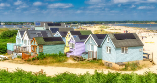 Mudeford Beach Huts Jigsaw Puzzle