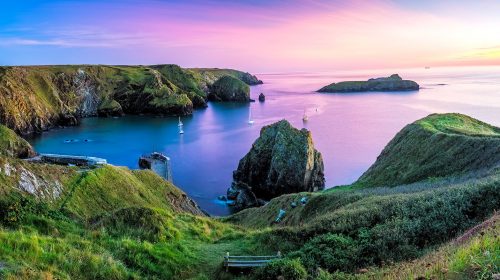 Mullion Cove Sunset Jigsaw Puzzle