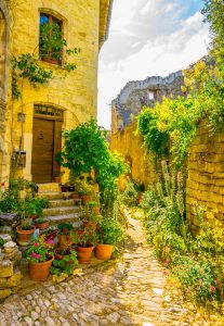 Narrow Village Street Jigsaw Puzzle