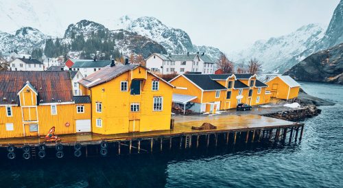 Nusfjord Waterfront Jigsaw Puzzle