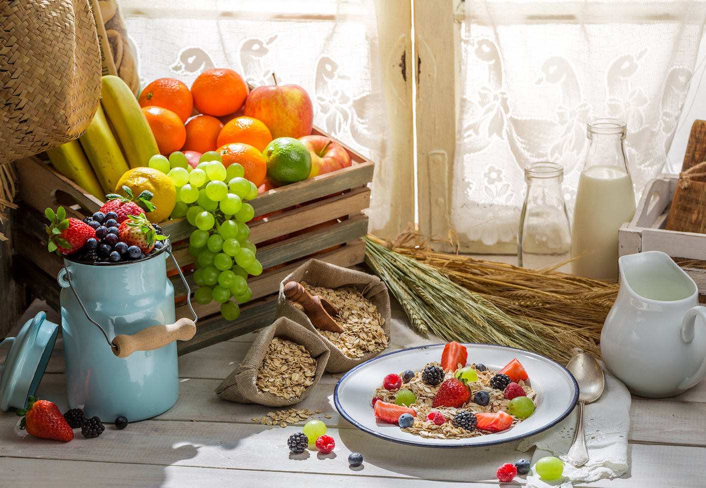 Oatmeal and Fruit Jigsaw Puzzle