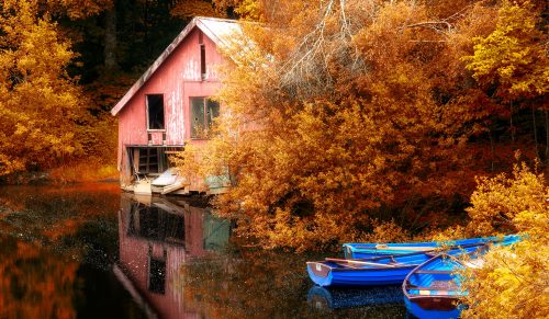 Old Boathouse Jigsaw Puzzle