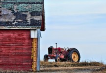 Barn and Tractor