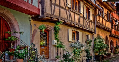 Old World Houses Jigsaw Puzzle