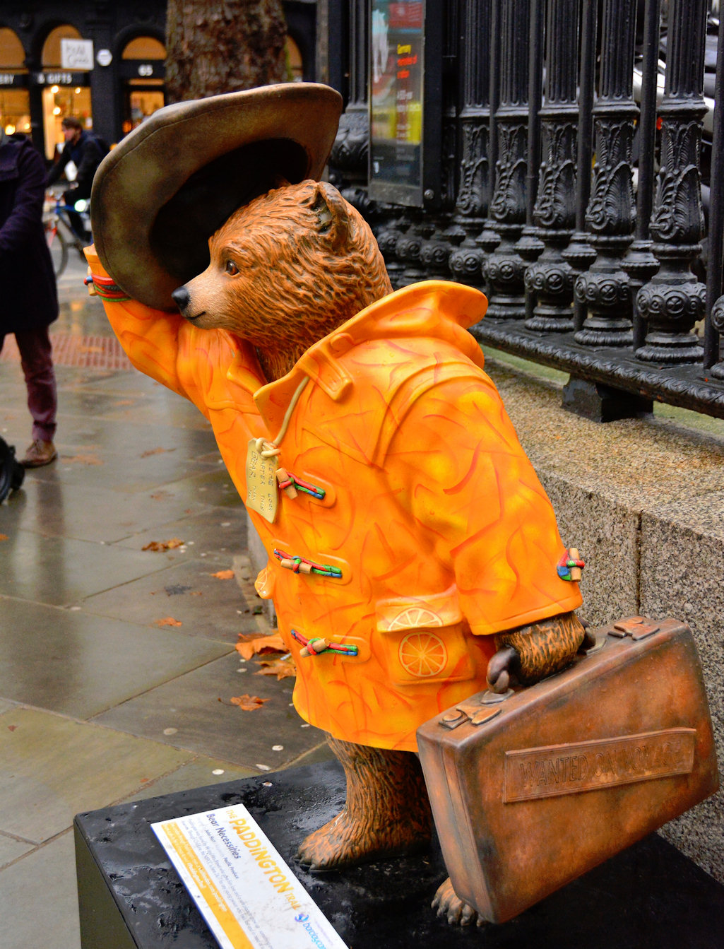 Paddington Bear Statue At Paddington Station