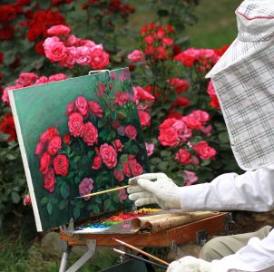 Painting Roses Jigsaw Puzzle