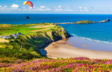 Paragliding Over Wales Jigsaw Puzzle