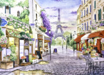 Paris Watercolor Jigsaw Puzzle