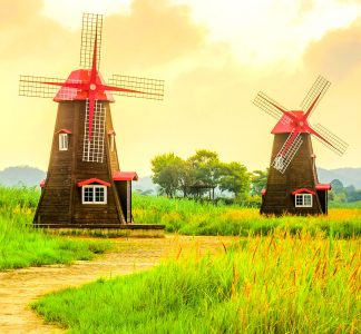 Park Windmills Jigsaw Puzzle