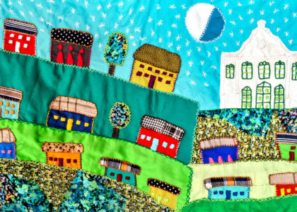Patchwork Village Jigsaw Puzzle
