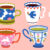 Patterned Coffee Cups Jigsaw Puzzle