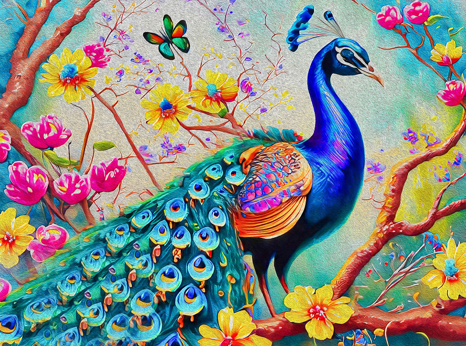 1000 Piece Magical Tree House Jigsaw Puzzle - Colorful Rainbow Nature Art Puzzle For Adults