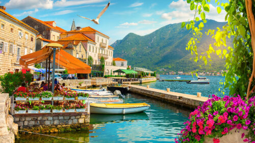 Perast Waterfront Jigsaw Puzzle