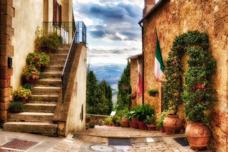 Pienza Steps Jigsaw Puzzle