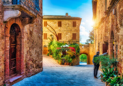 Pienza Street Jigsaw Puzzle