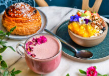Pink Latte Breakfast Jigsaw Puzzle