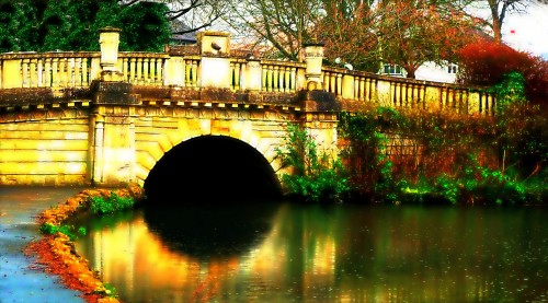 Pittville Lake Bridge Jigsaw Puzzle