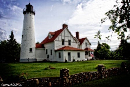 Point Iroquois Lighthouse Jigsaw Puzzle