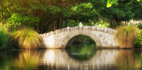 Pond Bridge Jigsaw Puzzle