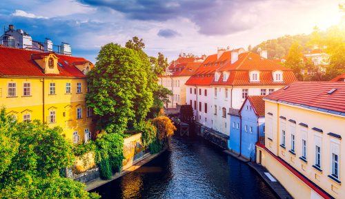 Prague Canal Jigsaw Puzzle