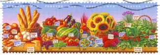 Produce Stamp Jigsaw Puzzle