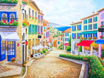 Quiet Seaside Town Jigsaw Puzzle