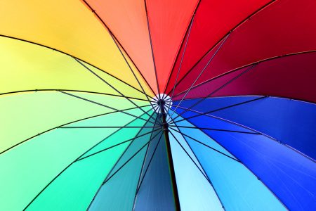 Rainbow Umbrella Jigsaw Puzzle