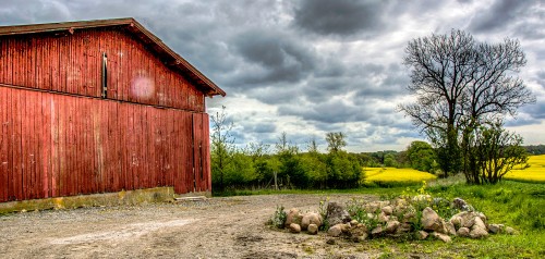 Red Barn Back Jigsaw Puzzle