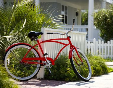 Red Beach Bike Jigsaw Puzzle