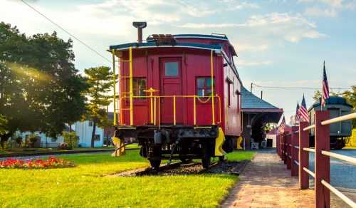 Red Caboose Jigsaw Puzzle