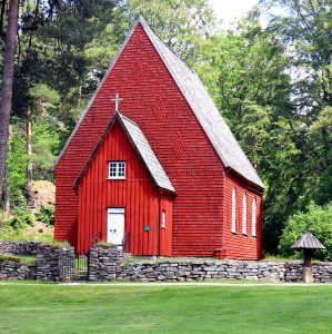 Red Church Jigsaw Puzzle