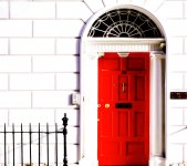 Red Georgian Door