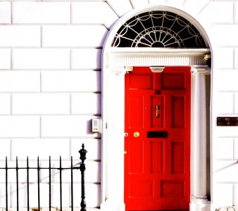 Red Georgian Door Jigsaw Puzzle