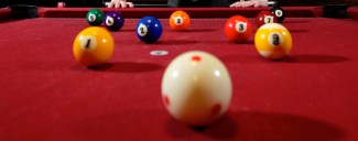 Red Pool Table