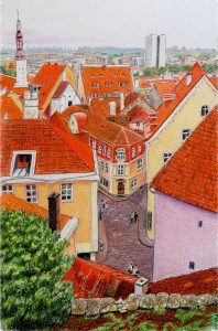 Red Roofs Jigsaw Puzzle