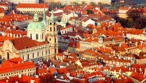 Red Roofs of Prague Jigsaw Puzzle