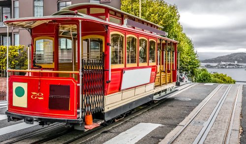 Red Cable Car Jigsaw Puzzle