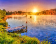 Reservoir Sunrise Jigsaw Puzzle