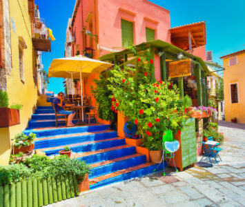 Rethymno Corner Cafe Jigsaw Puzzle