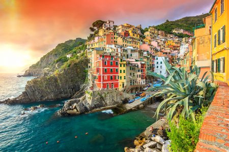 Riomaggiore Sunset Jigsaw Puzzle